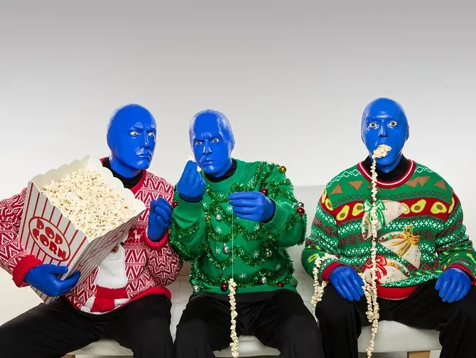 Blue Man Group Tickets In New York A New Holiday Surprise - Blue Man Group Weihnachtsshow